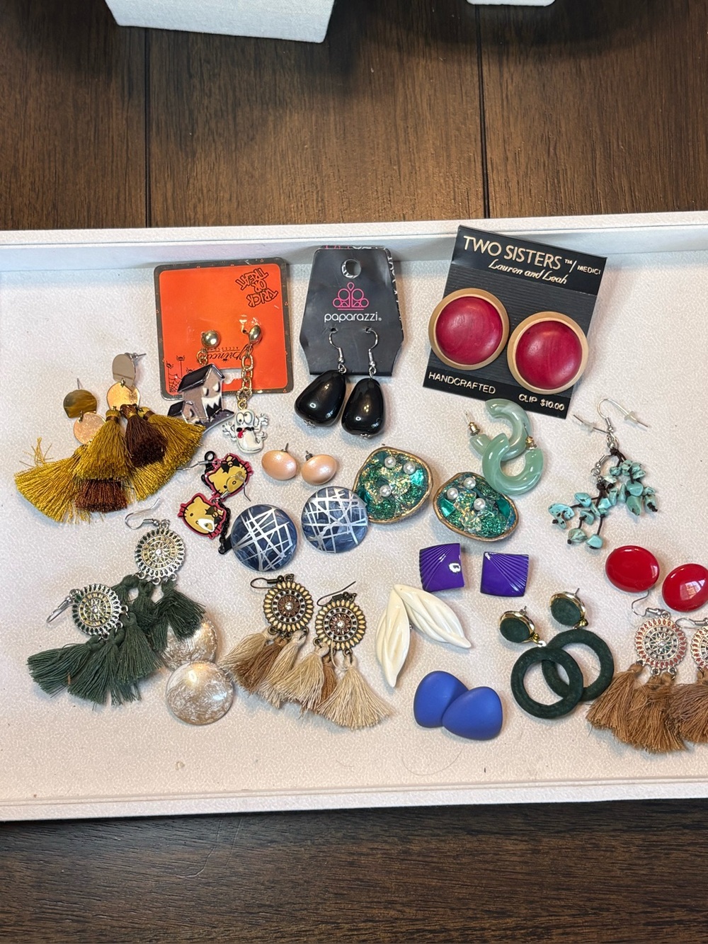 19-Pair Mixed Earring Lot – Clip-On and Pierced